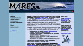 What Mares-eu.org website looked like in 2020 (5 years ago)