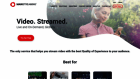 What Mainstreaming.tv website looked like in 2020 (4 years ago)