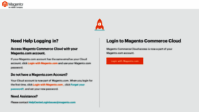 What Magento.cloud website looked like in 2020 (4 years ago)