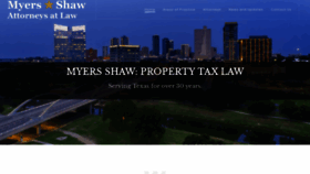 What Myerslawtexas.com website looked like in 2020 (4 years ago)