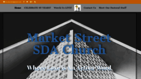 What Marketstreetsdachurch.com website looked like in 2020 (4 years ago)
