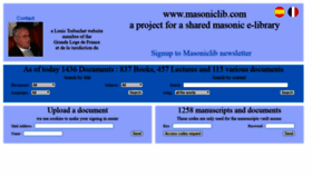 What Masoniclib.com website looked like in 2020 (4 years ago)