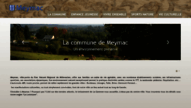 What Meymac.fr website looked like in 2020 (4 years ago)