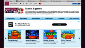 What Match3games.com website looked like in 2020 (4 years ago)