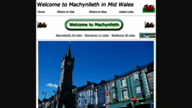 What Machynlleth.net website looked like in 2020 (4 years ago)