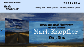 What Markknopfler.com website looked like in 2020 (5 years ago)
