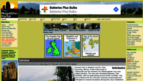 What Megalithic.co.uk website looked like in 2020 (6 years ago)