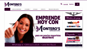 What Monteros.cl website looked like in 2020 (4 years ago)