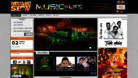 What Musicshow.vn website looked like in 2020 (4 years ago)