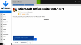 What Microsoft-office-suite-2007-sp1.en.uptodown.com website looked like in 2020 (4 years ago)
