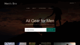 What Mensbro.com website looked like in 2020 (4 years ago)