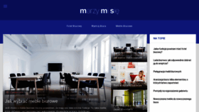 What Marzymisie.pl website looked like in 2020 (4 years ago)