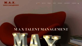 What Maxtalentmanagement.com.au website looked like in 2020 (4 years ago)