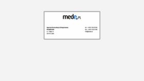 What Mede.pl website looked like in 2020 (5 years ago)
