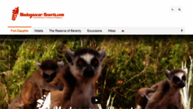 What Madagascar-resorts.com website looked like in 2020 (4 years ago)