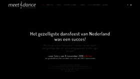 What Meetanddance.nl website looked like in 2020 (4 years ago)
