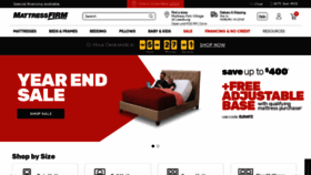 What Mattressfirm.com website looked like in 2020 (4 years ago)