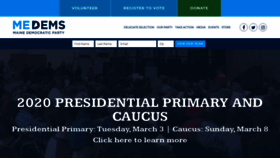 What Mainedems.org website looked like in 2020 (4 years ago)