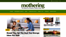 What Mothering.com website looked like in 2020 (4 years ago)