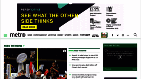 What Metro.us website looked like in 2020 (4 years ago)