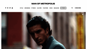 What Manofmetropolis.com website looked like in 2020 (4 years ago)