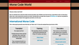What Morsecode.world website looked like in 2020 (5 years ago)