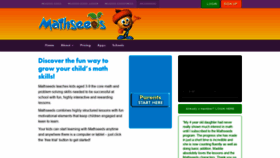 What Mathseeds.co.uk website looked like in 2020 (5 years ago)