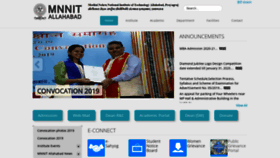 What Mnnit.ac.in website looked like in 2020 (4 years ago)