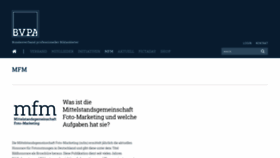 What Mittelstandsgemeinschaft-foto-marketing.de website looked like in 2020 (4 years ago)