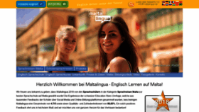What Maltalingua.de website looked like in 2020 (4 years ago)