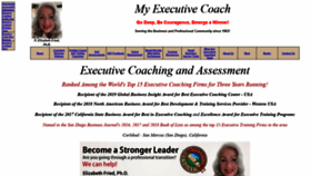 What Myexecutivecoach.net website looked like in 2020 (4 years ago)