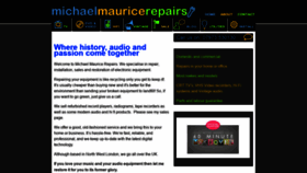 What Michaelmauricerepairs.co.uk website looked like in 2020 (4 years ago)