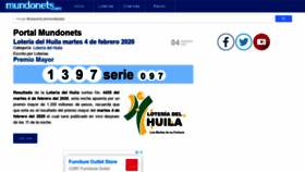 What Mundonets.com website looked like in 2020 (4 years ago)