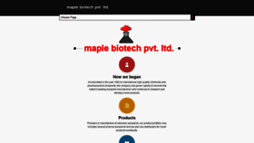 What Maplebiotech.co.in website looked like in 2020 (4 years ago)