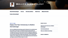 What Mullickdermatology.com website looked like in 2020 (4 years ago)