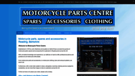 What Motorcyclepartscentre.co.uk website looked like in 2020 (4 years ago)