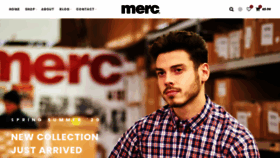 What Merc.com website looked like in 2020 (4 years ago)