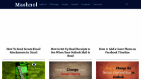 What Mashnol.org website looked like in 2020 (4 years ago)