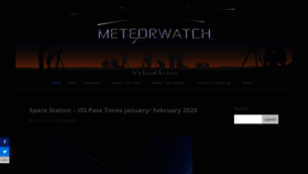 What Meteorwatch.org website looked like in 2020 (4 years ago)