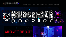 What Mindbenderparties.com website looked like in 2020 (4 years ago)