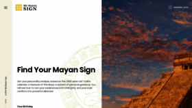 What Mymayansign.com website looked like in 2020 (4 years ago)