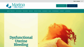 What Marinaobgyn.com website looked like in 2020 (4 years ago)