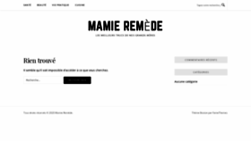 What Mamie-remede.fr website looked like in 2020 (4 years ago)