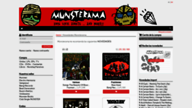 What Munsterama.com website looked like in 2020 (4 years ago)