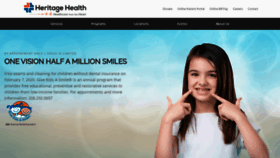 What Myheritagehealth.org website looked like in 2020 (4 years ago)