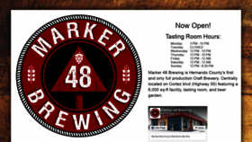 What Marker48.com website looked like in 2020 (4 years ago)