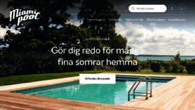 What Miamipool.se website looked like in 2020 (4 years ago)