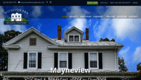 What Mayneview.com website looked like in 2020 (4 years ago)
