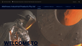 What Mathews.com.au website looked like in 2020 (5 years ago)