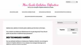 What Mon-guide-epilation-definitive.fr website looked like in 2020 (4 years ago)